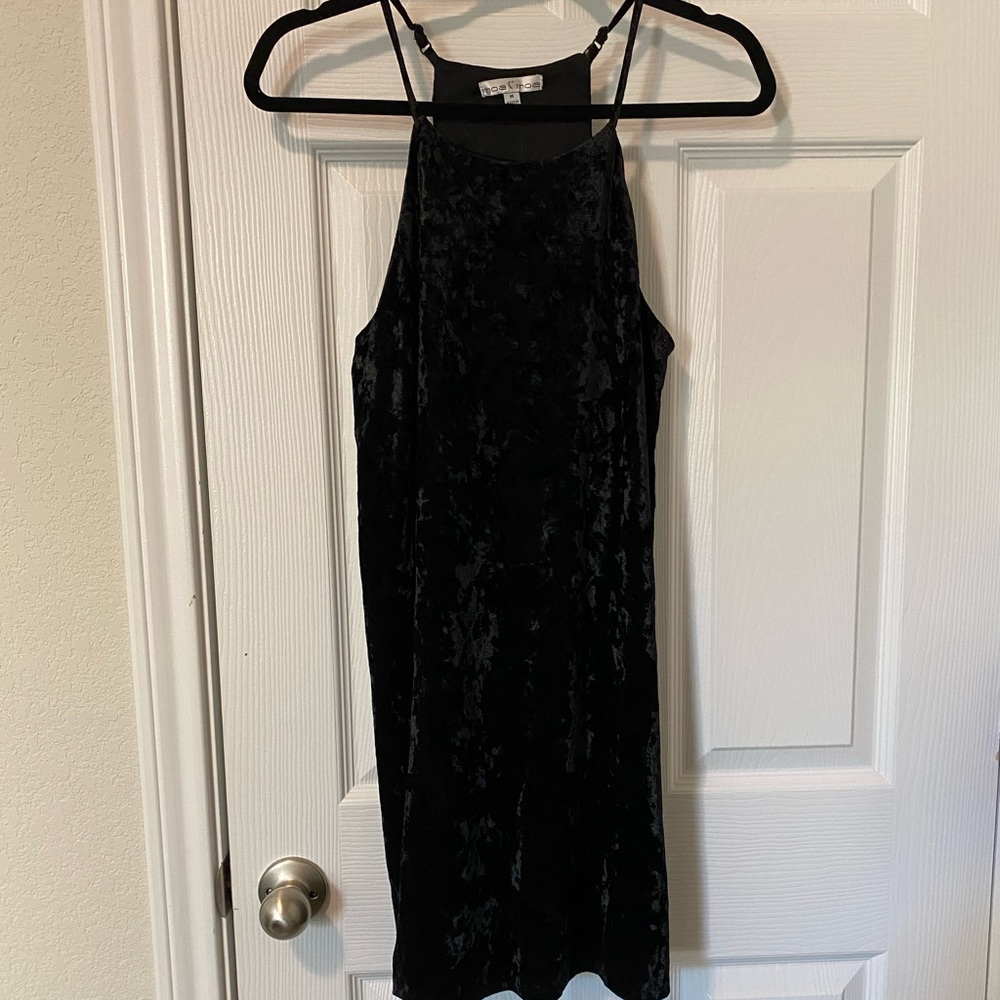 Moa Moa Black Velvet Dress